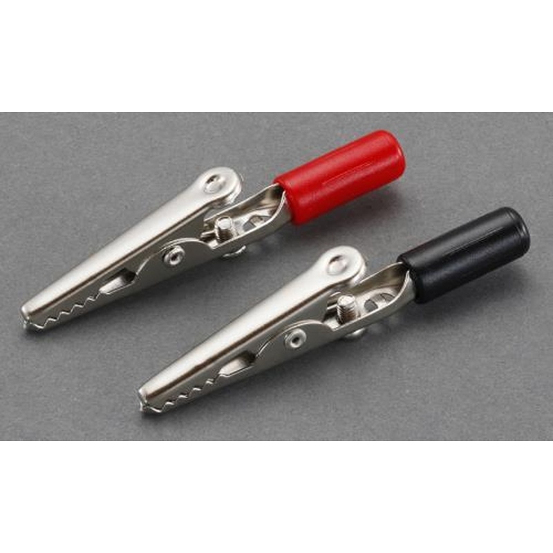 エスコ EA940DP-203 0.33-1.31m㎡x50mm/10Aクリップ(赤・黒) 1個（ご注文単位1個）【直送品】