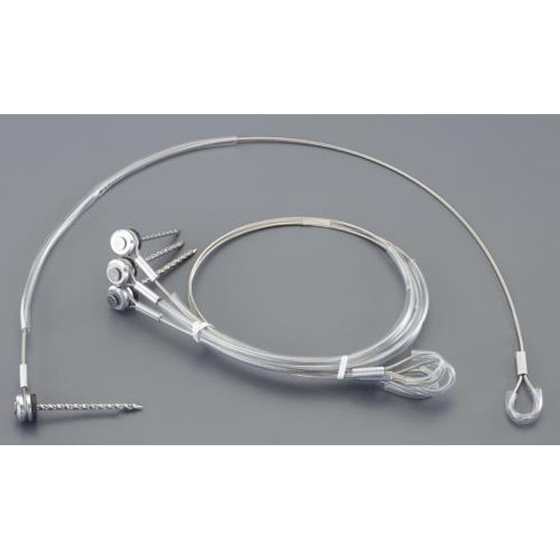 エスコ EA940P-83 φ2x670mmアンテナ支線止め(ステンレス製/4本) 1個(ご注文単位1個)【直送品】