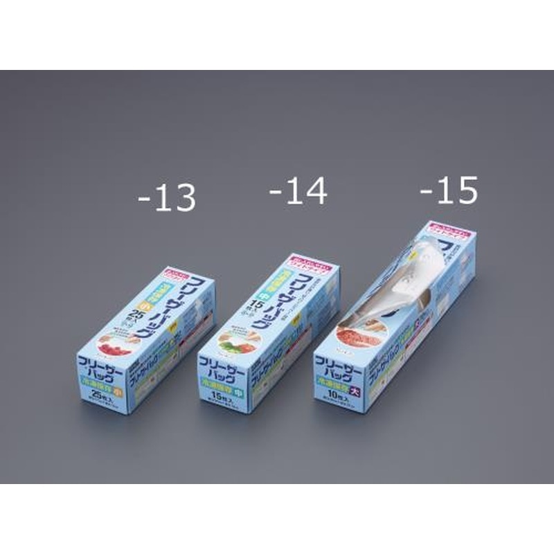 エスコ EA944CS-13 170x120mm冷凍保存袋(ジッパー付/25枚) 1個（ご注文単位1個）【直送品】