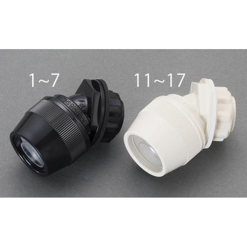 エスコ EA947TE-3[EA947TA-21・22用]45°コネクタ(黒) 1個（ご注文単位1個）【直送品】