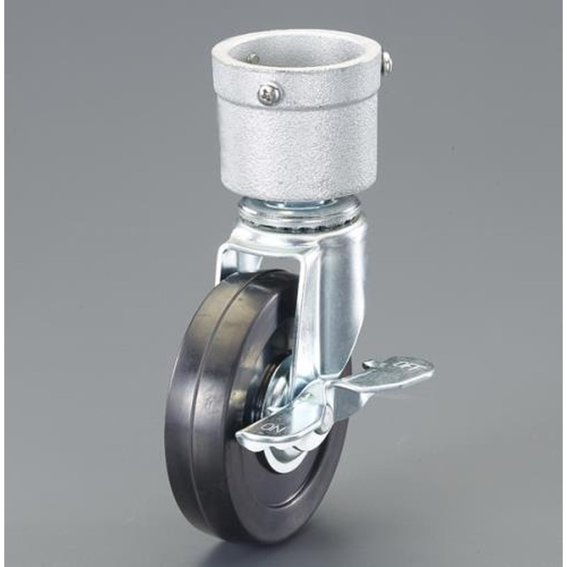 エスコ EA948TT-19 48.6mm単管用パイプジョイント(キャスター金具) 1個（ご注文単位1個）【直送品】