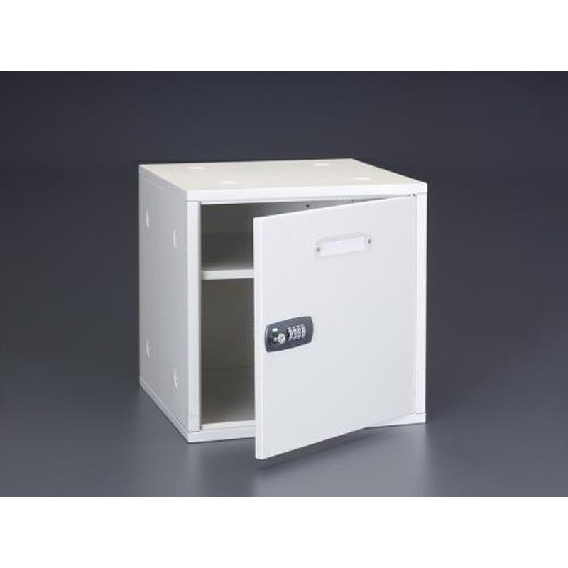 エスコ EA954DJ-81 350x350x350mm(1個)セキュリティキャビネット(連結式) 1個（ご注文単位1個）【直送品】