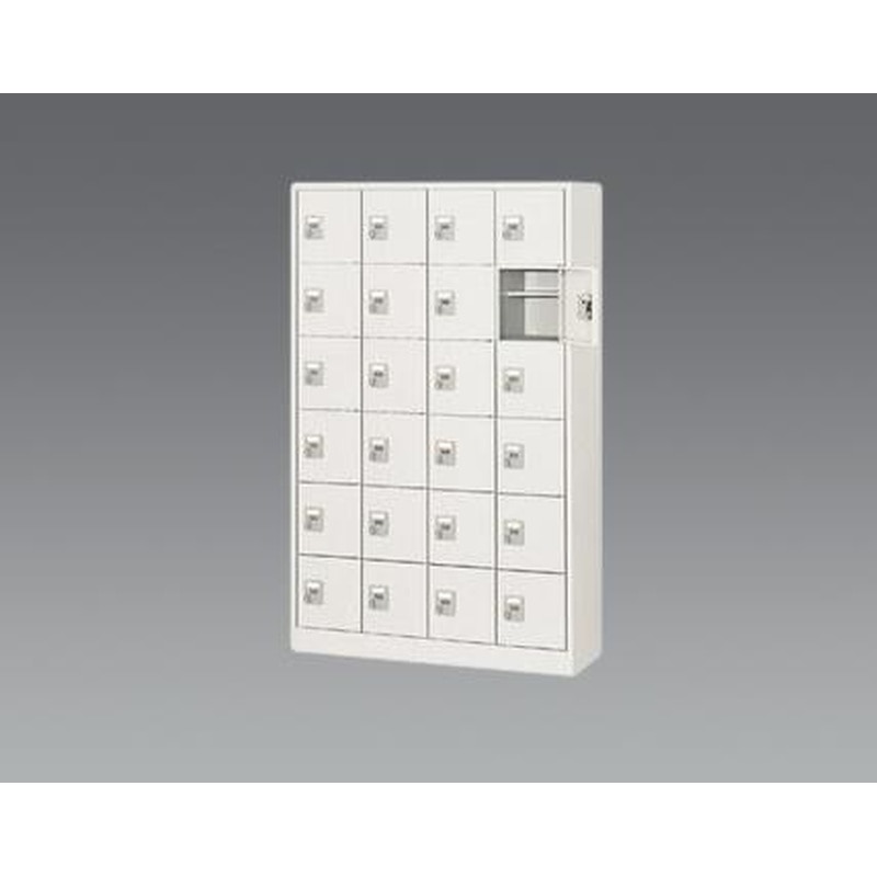 エスコ EA954EG-4 1050x380x1700mm/4列・6段シューズボックス(D錠付 1個（ご注文単位1個）【直送品】