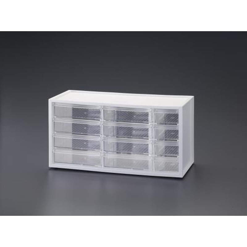 エスコ EA954ES-103 378x154x189mm/3列4段卓上キャビネット 1個（ご注文単位1個）【直送品】