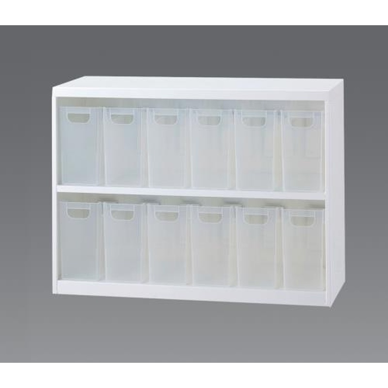 エスコ EA954FD-72 855x346x638mm/6列2段収納庫(BOX付) 1個（ご注文単位1個）【直送品】