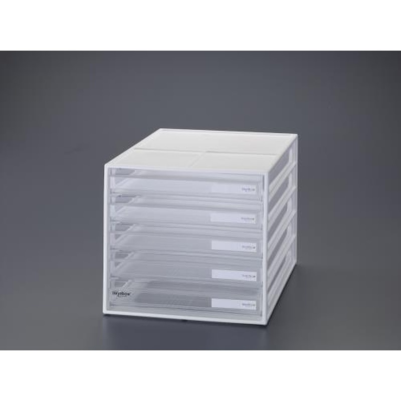 エスコ EA954JA-2 250x340x230mm/5段レターケース(ホワイト) 1個（ご注文単位1個）【直送品】