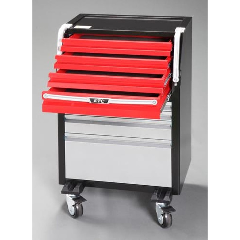 エスコ EA956AB-13 740x540x1230mm/8段ツールワゴン 1個（ご注文単位1個）【直送品】