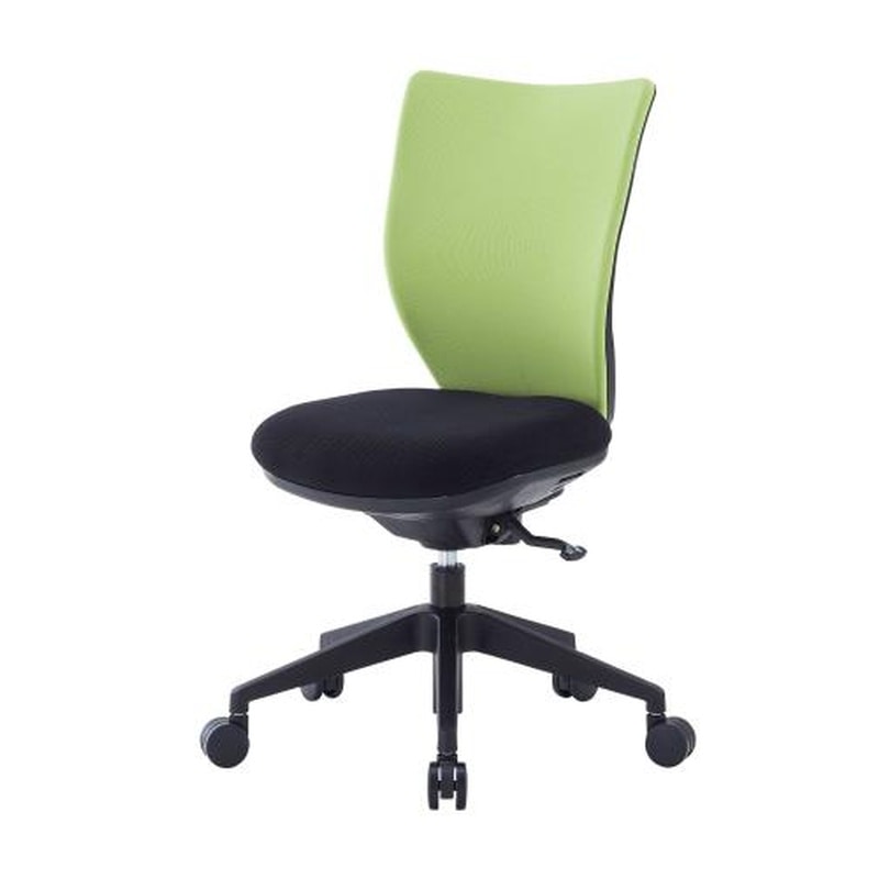 エスコ EA956XA-226 ビジネスチェアー(グリーン) 1個（ご注文単位1個）【直送品】