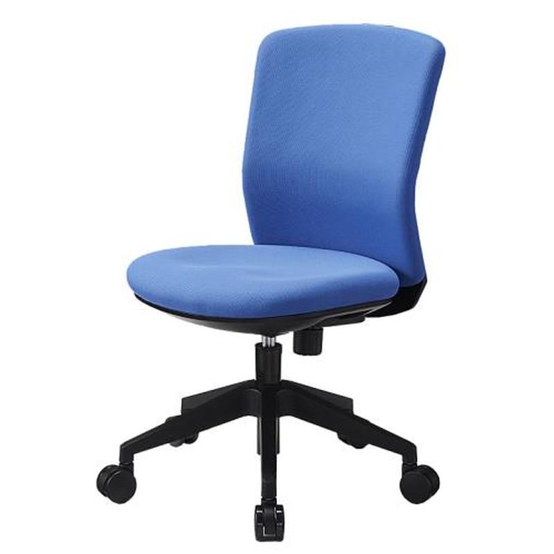 エスコ EA956XA-232 ビジネスチェアー(ブルー) 1個（ご注文単位1個）【直送品】