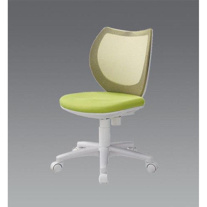 エスコ EA956XA-271 ビジネスチェアー(グリーン) 1個（ご注文単位1個）【直送品】