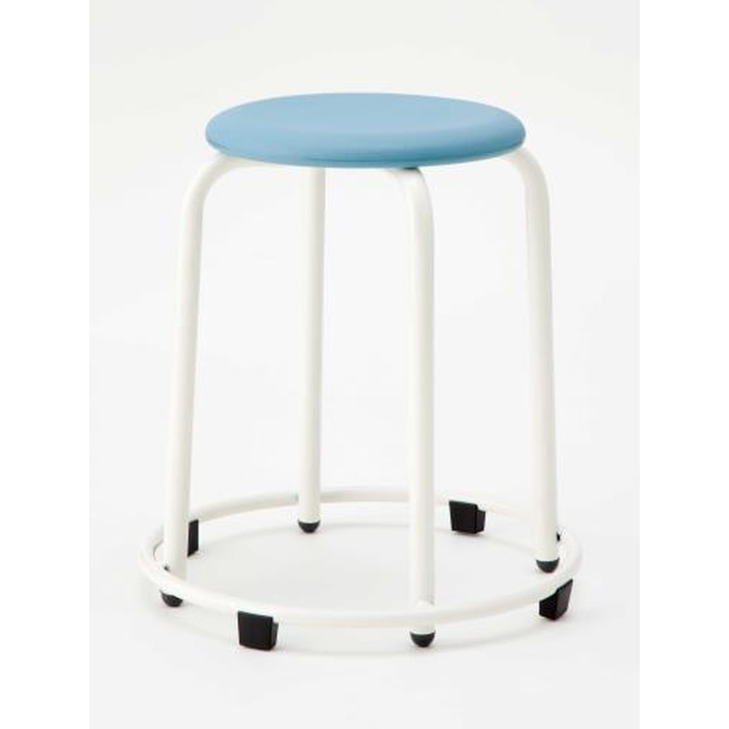 エスコ EA956XN-24 φ300x460mm丸スツール(リング付/ブルー) 1個（ご注文単位1個）【直送品】