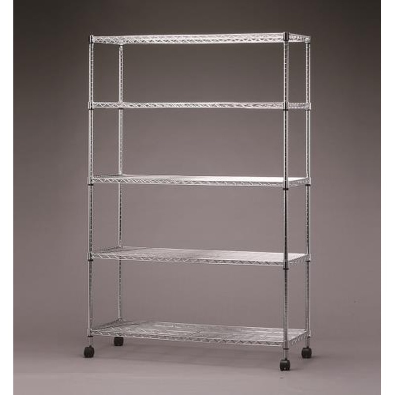 エスコ EA976AJ-88 1200x460x1835mmメタルラック(キャスター付) 1個(ご注文単位1個)【直送品】