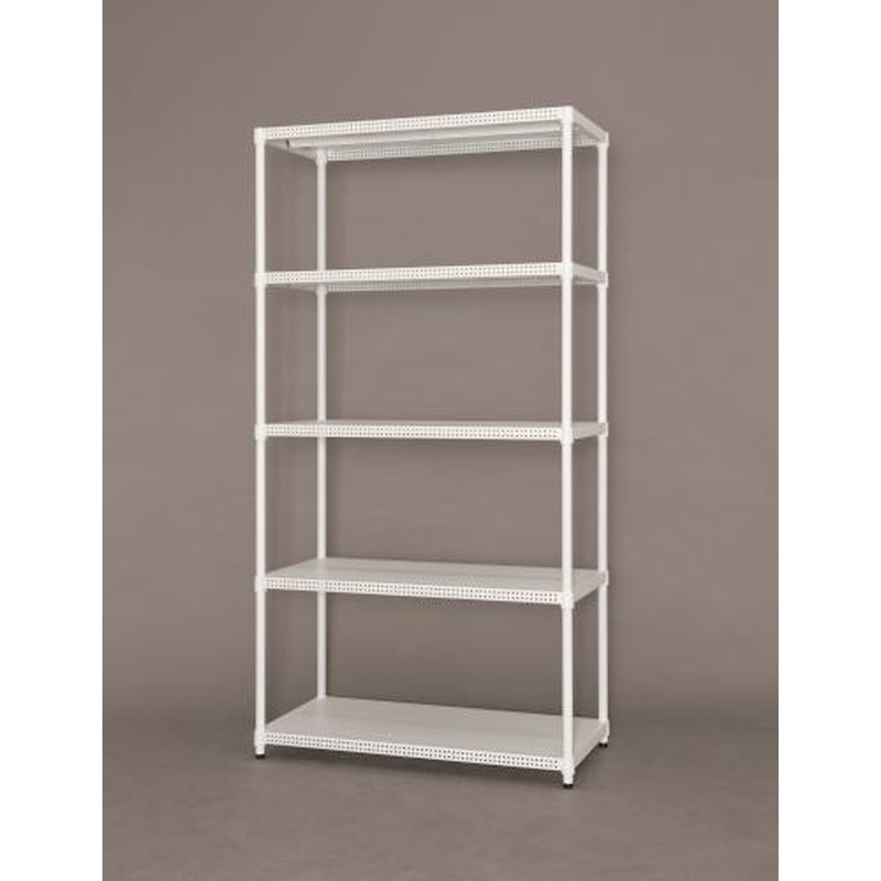 エスコ EA976AL-101 910x460x1785mmカラーパンチングラック(ホワイト) 1個(ご注文単位1個)【直送品】