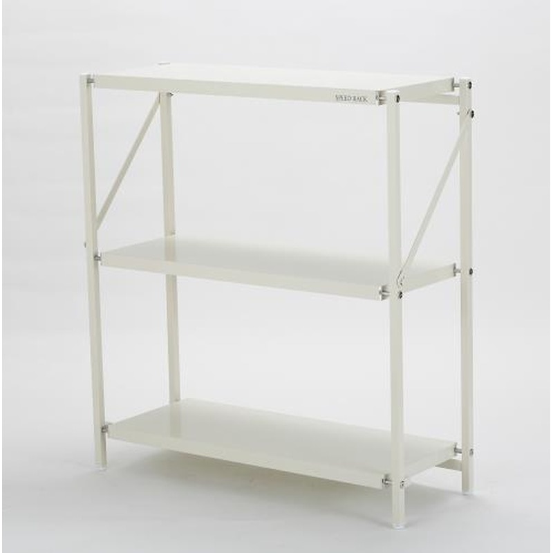 エスコ EA976AV-26 830x300x900mm/3段ラック棚(折畳式) 1個(ご注文単位1個)【直送品】