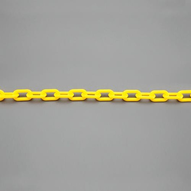 エスコ EA980AJ-63 6.0mmx10mプラスチックチェーン/耐候型(黄) 1個(ご注文単位1個)【直送品】