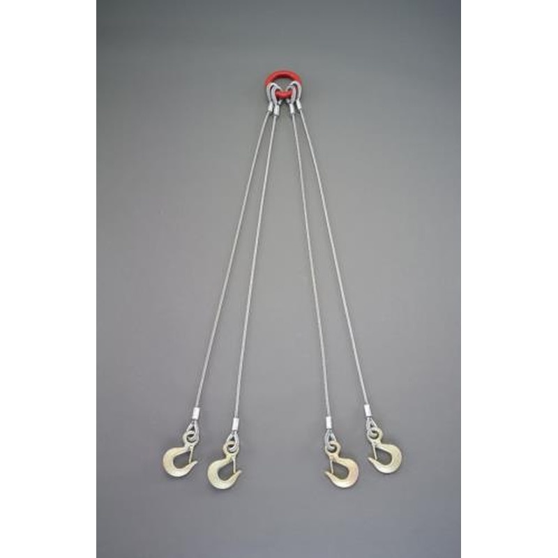 エスコ EA981WT-33 2.0tonx2.0mワイヤースリング(4本懸け) 1個(ご注文単位1個)【直送品】