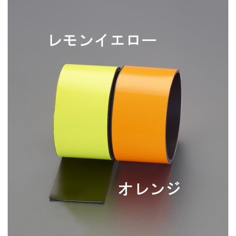 エスコ EA983GB-142 50x1000mm蛍光マグネットシート(オレンジ) 1個（ご注文単位1個）【直送品】