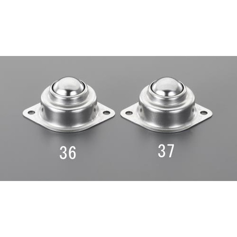 エスコ EA986S-37 69x31mm［ステンレス製]ボールキャスター 1個（ご注文単位1個）【直送品】