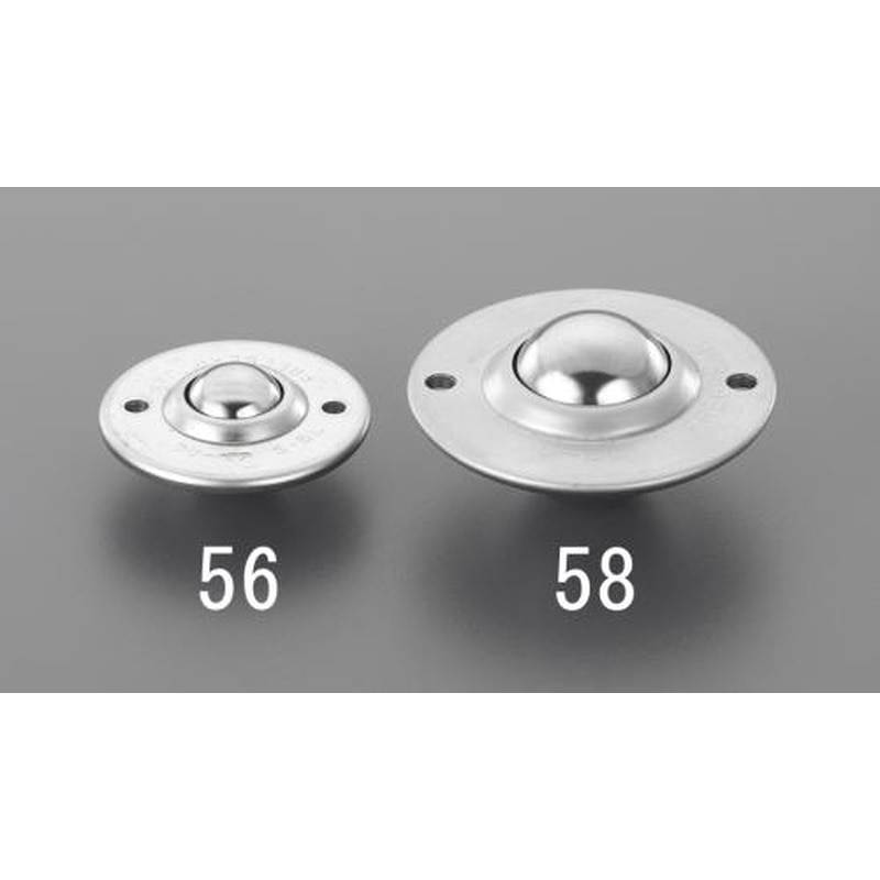 エスコ EA986S-56 41.3x19.3mm［ステンレス製]ボールキャスター 1個（ご注文単位1個）【直送品】