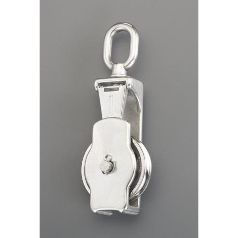 エスコ EA987SP-14 102.0mm［ロープ用]リング付滑車(ステンレス製) 1個（ご注文単位1個）【直送品】