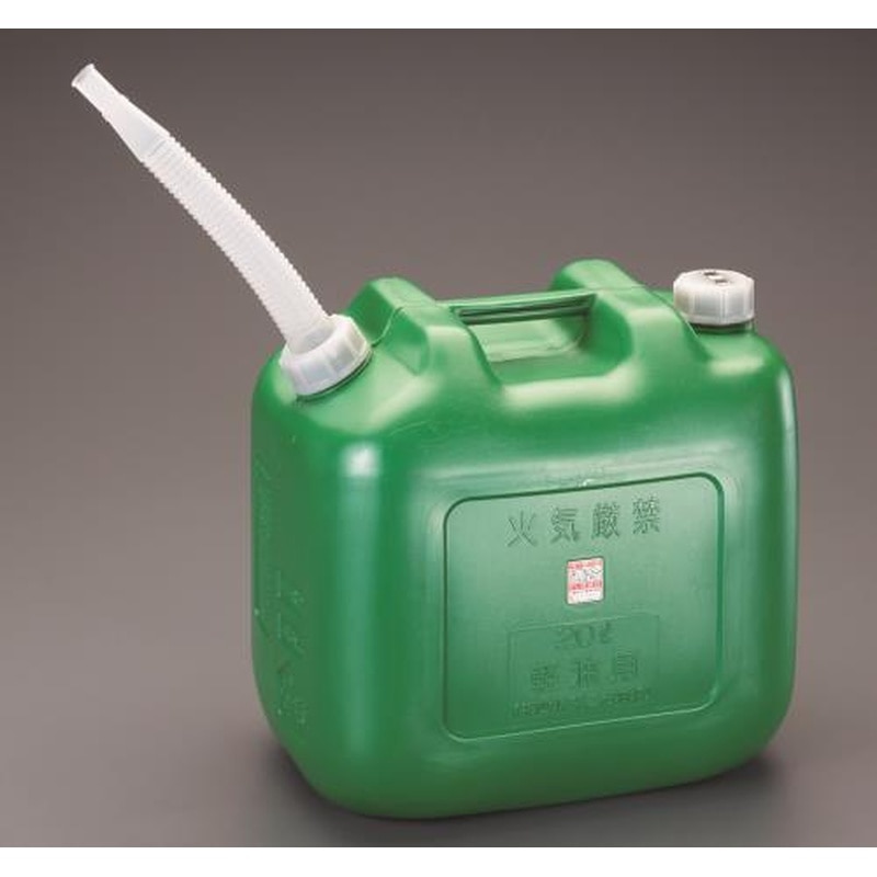 エスコ EA991HA-12 20Lポリ軽油缶(4個) 1個（ご注文単位1個）【直送品】