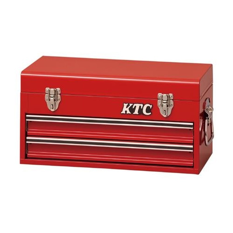 エスコ EA956A-96 435x240x230mm/2段ツールキャビネット(レッド) 1個（ご注文単位1個）【直送品】