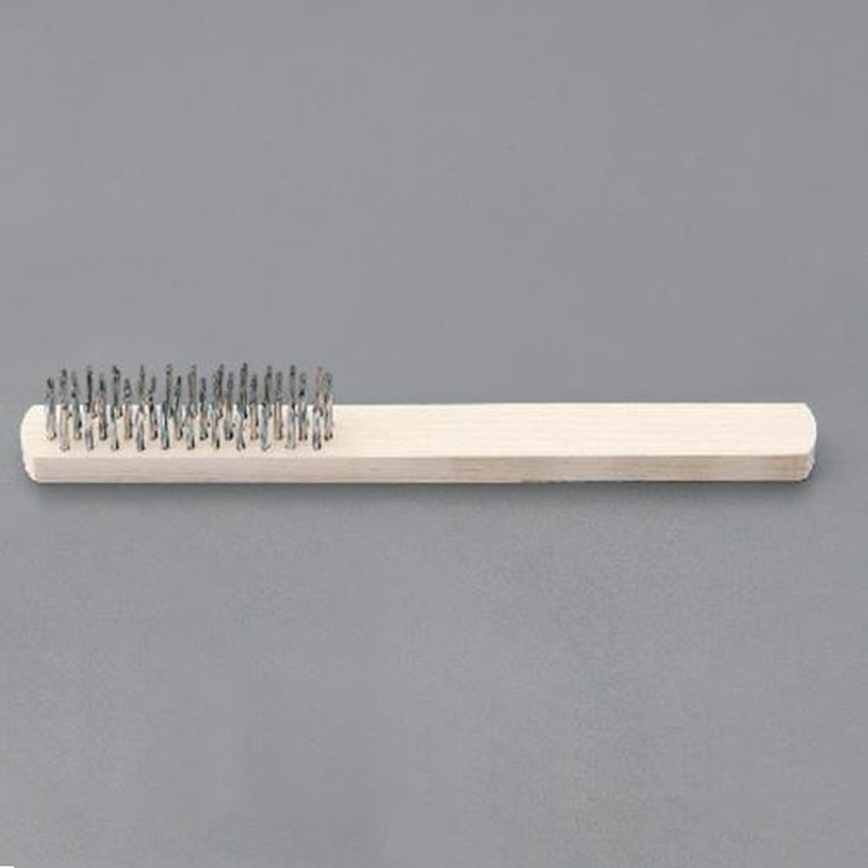 エスコ EA109B-1 255mmワイヤーブラシ(スチール・3行) 1個(ご注文単位1個)【直送品】