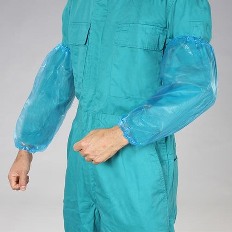 エスコ EA355AB-15B 400mm腕カバー(ブルー/50枚) 1個（ご注文単位1個）【直送品】