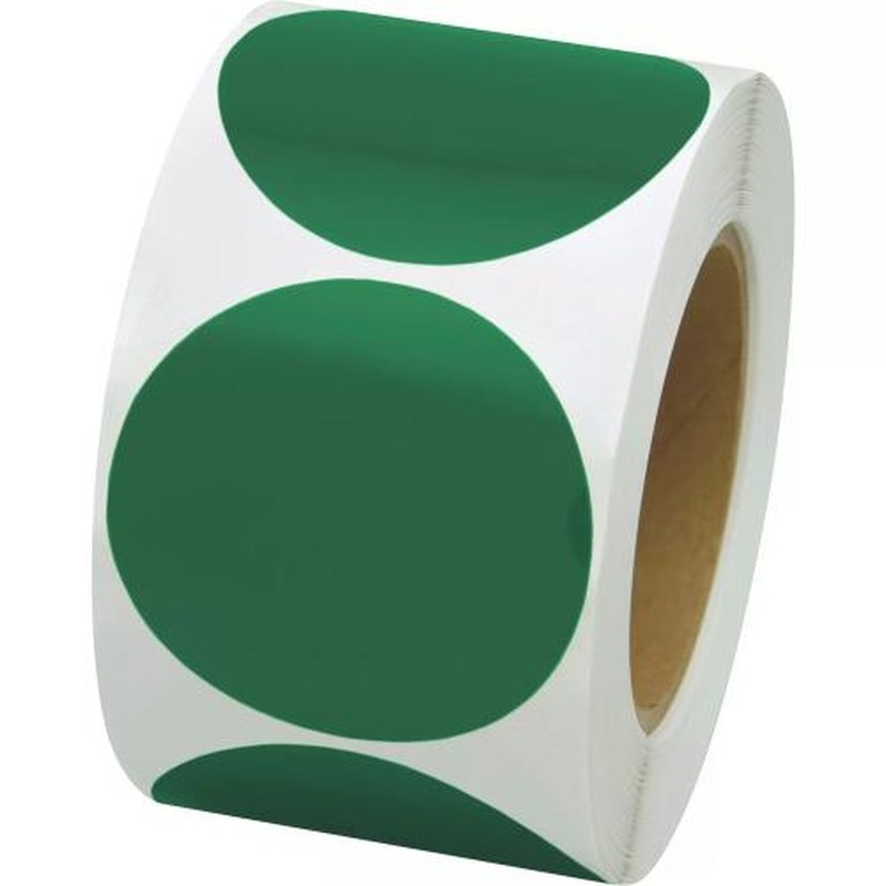 エスコ EA944SG-113 φ76mm〇型テープ(緑/100枚) 1個(ご注文単位1個)【直送品】