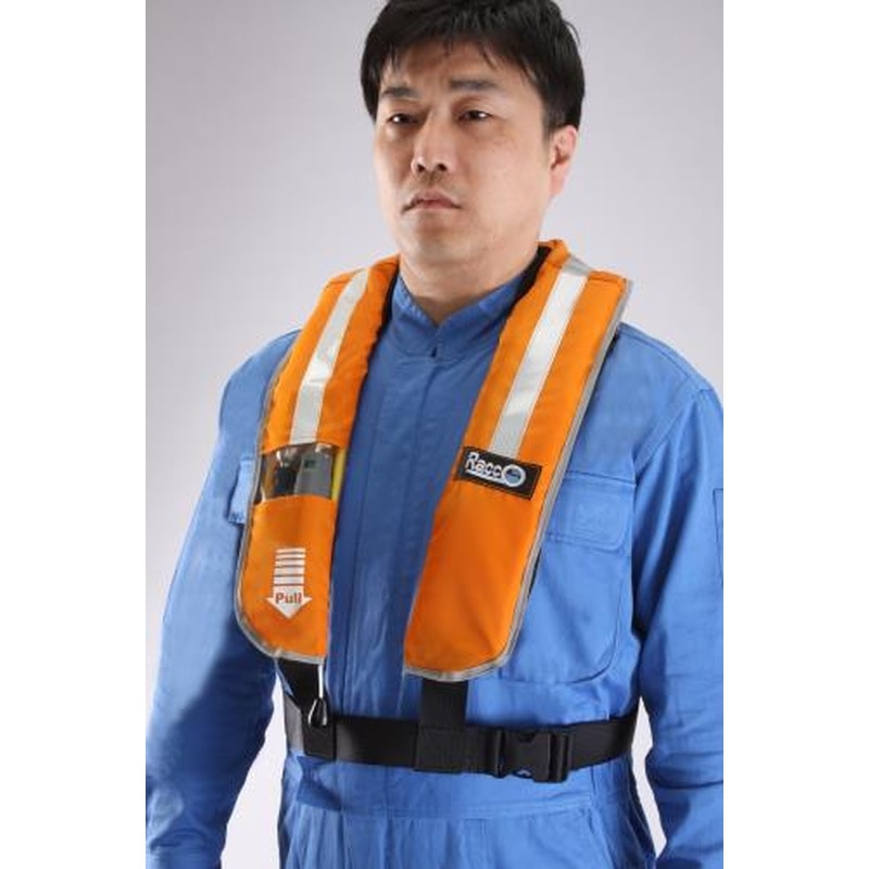 エスコ EA915DE-1 自動拡張ライフベスト(救命衣) 1個(ご注文単位1個)【直送品】