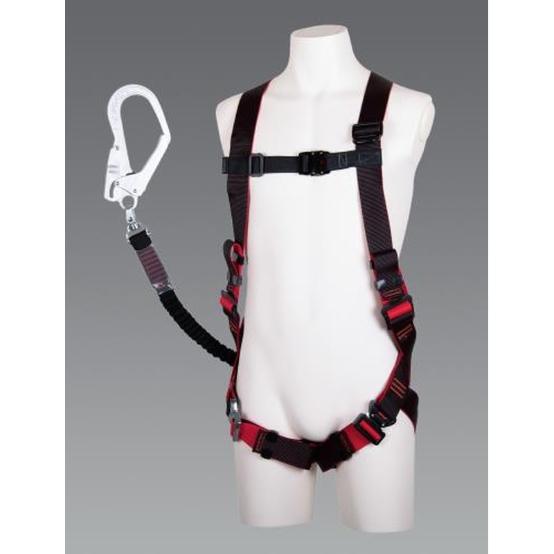 エスコ EA998FF-3 墜落制止用器具(フルハーネス/伸縮式ランヤード付) 1個（ご注文単位1個）【直送品】