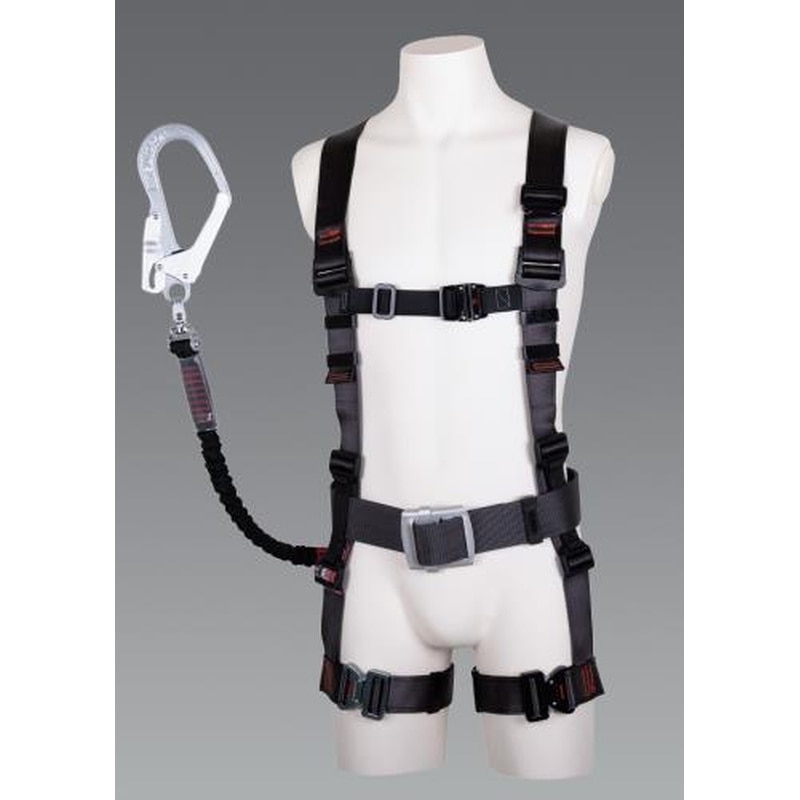 エスコ EA998FF-43 墜落制止用器具(フルハーネス/伸縮式ランヤード付) 1個（ご注文単位1個）【直送品】