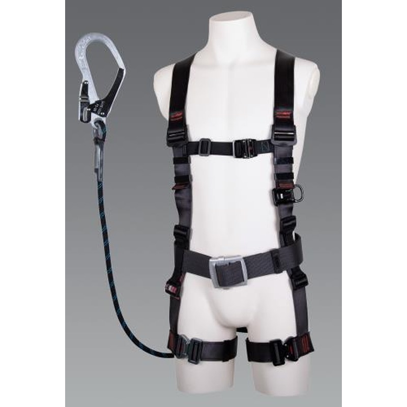 エスコ EA998FF-44 墜落制止用器具(フルハーネス/ロープ式ランヤード付) 1個（ご注文単位1個）【直送品】