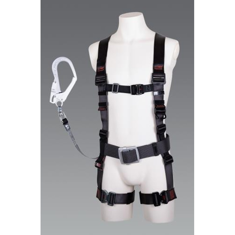 エスコ EA998FF-41 墜落制止用器具(フルハーネス/巻取式ランヤード付) 1個（ご注文単位1個）【直送品】