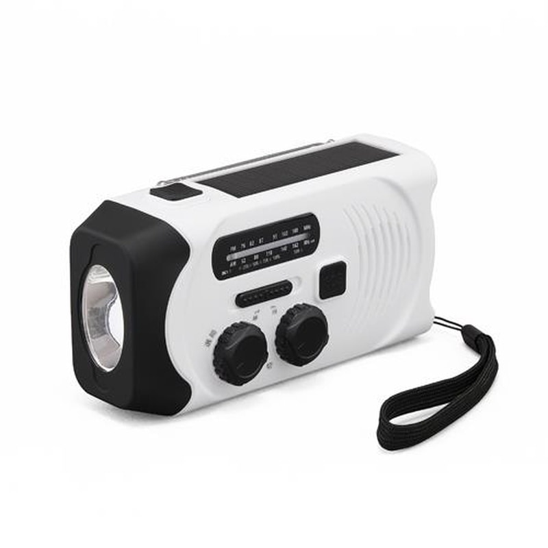 エスコ EA758-18 非常用ライト/LED(手回し発電/ラジオ付) 1個(ご注文単位1個)【直送品】