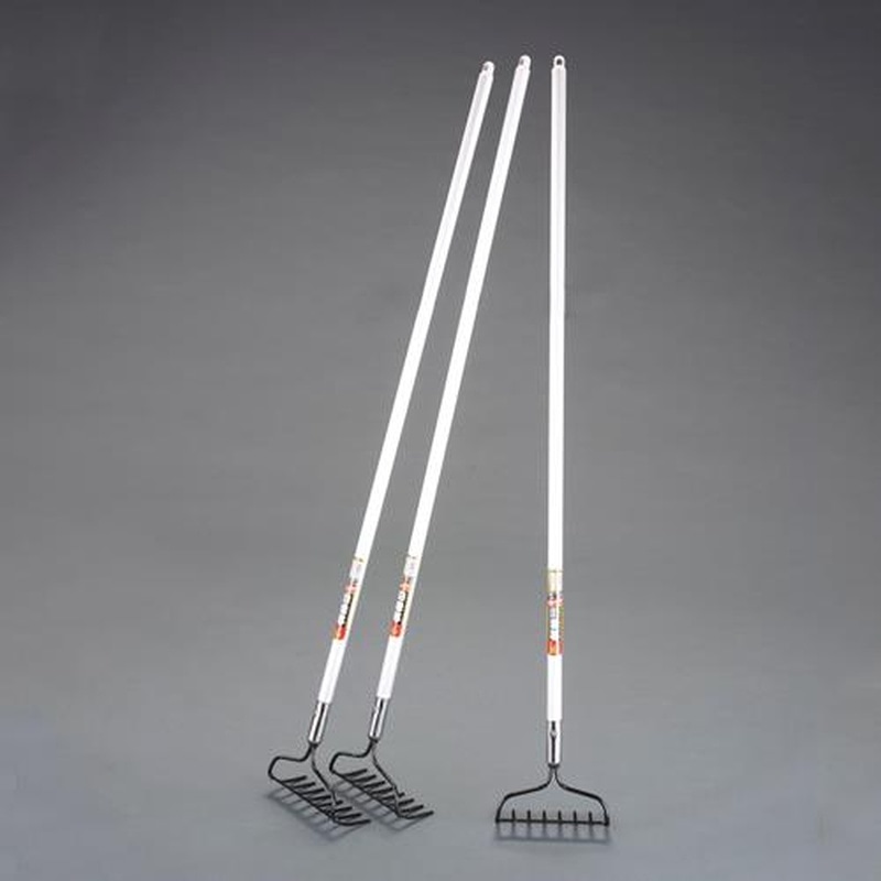 エスコ EA650RB-11A 195x1340mmガーデンレーキ(アルミ柄/3本組) 1個(ご注文単位1個)【直送品】