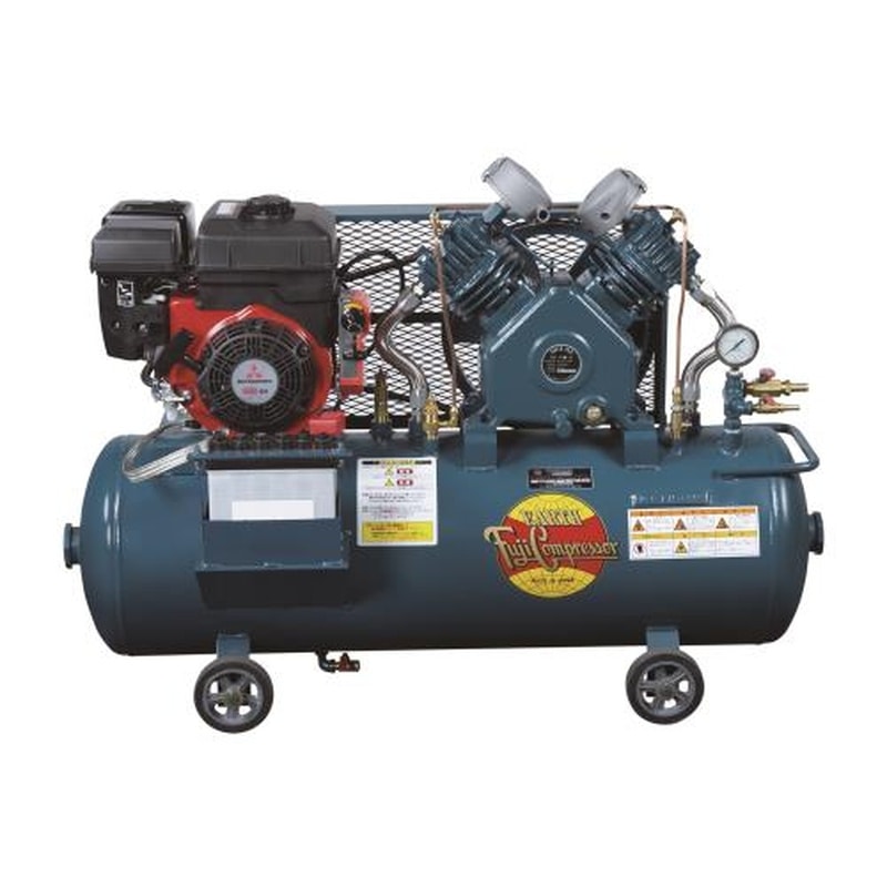 エスコ EA116FF-5A 2.2kwエアーコンプレッサー(エンジン付・タンク99L) 1個（ご注文単位1個）【直送品】