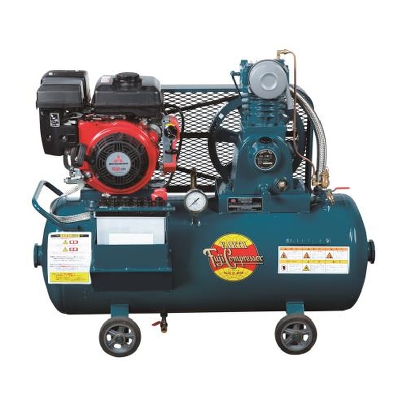 エスコ EA116FF-4A 1.5kwエアーコンプレッサー(エンジン付・タンク83L) 1個（ご注文単位1個）【直送品】