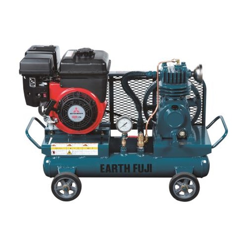 エスコ EA116FF-1A 0.75kwエアーコンプレッサー(エンジン付・タンク9L) 1個（ご注文単位1個）【直送品】