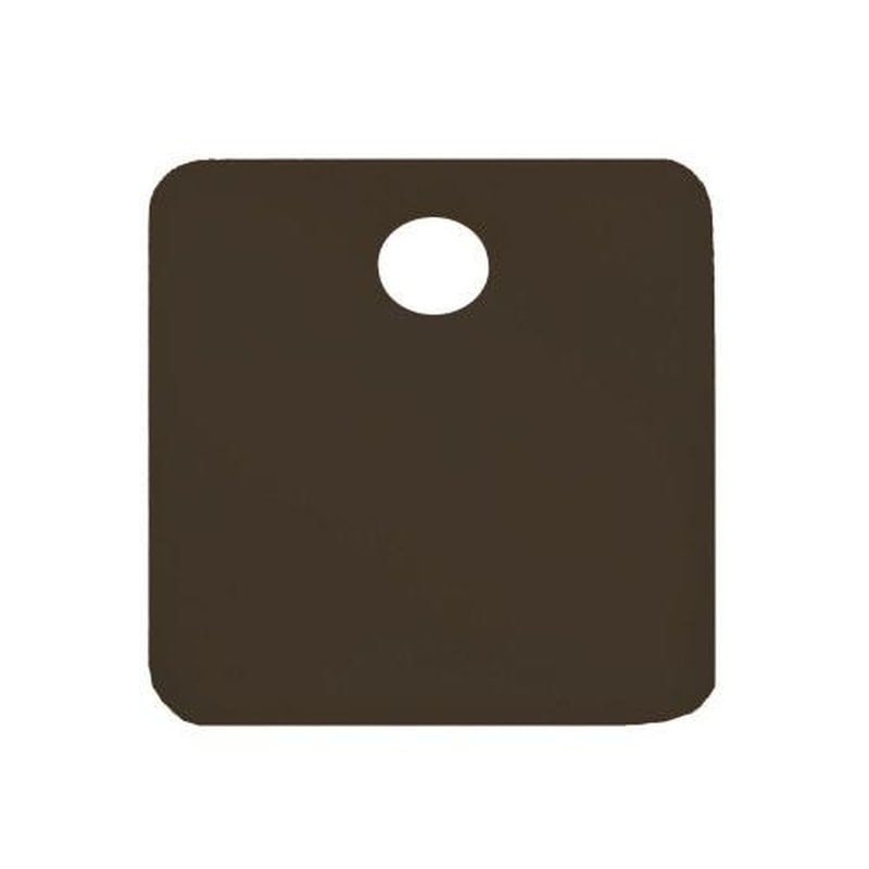 エスコ EA591HC-32A 32mmタグブランク(アルミ角/ブラック/5枚) 1個（ご注文単位1個）【直送品】