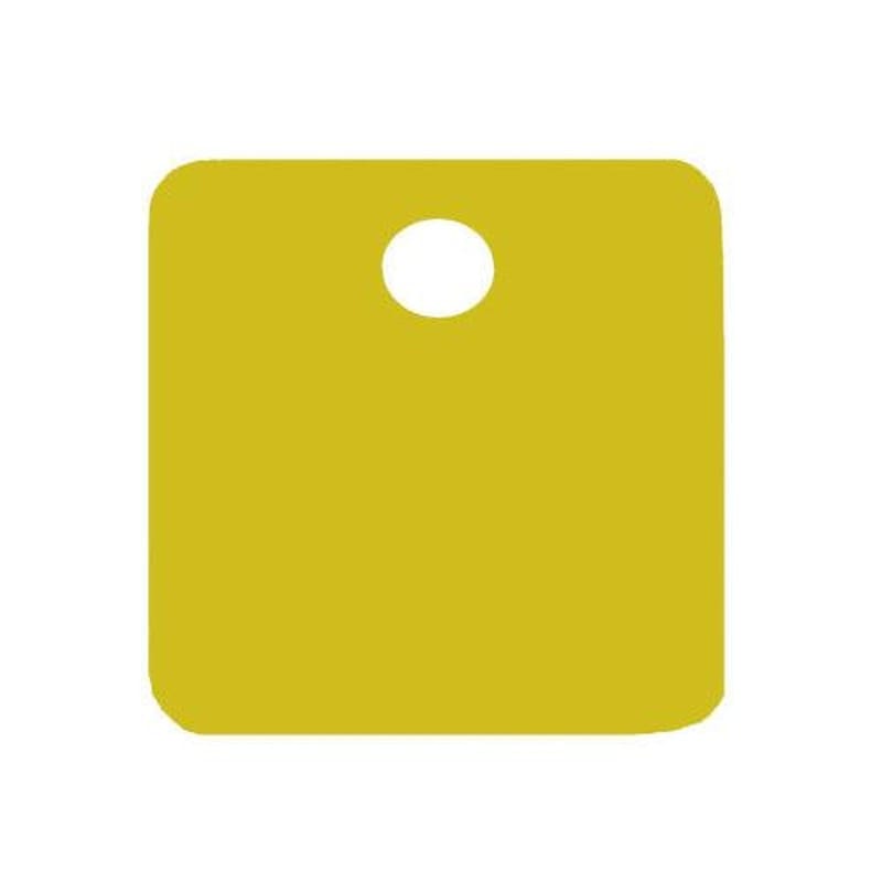 エスコ EA591HC-43A 38mmタグブランク(アルミ角/ゴールド/5枚) 1個（ご注文単位1個）【直送品】