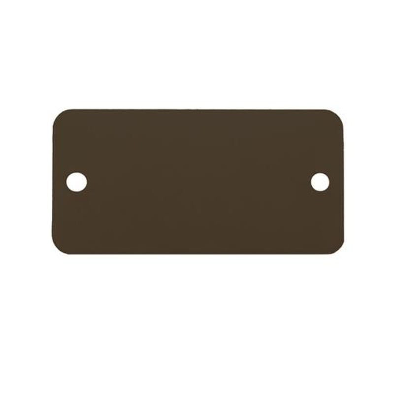 エスコ EA591HD-42A 25x51mmタグブランク(アルミ長四角/ブラック/5枚) 1個（ご注文単位1個）【直送品】