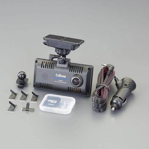 エスコ EA763AA-193C DC12/24V ドライブレコーダー 1個 （ご注文単位1個）【直送品】