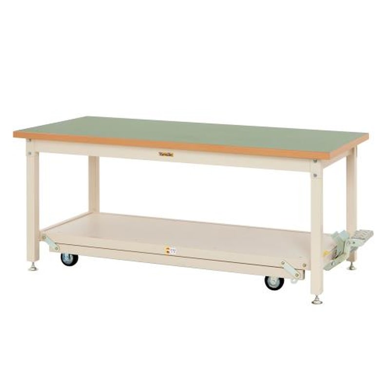 エスコ EA956TV-1A 1800x750x762mm/3.0tonワークテーブル(キャスター付) 1個（ご注文単位1個）【直送品】