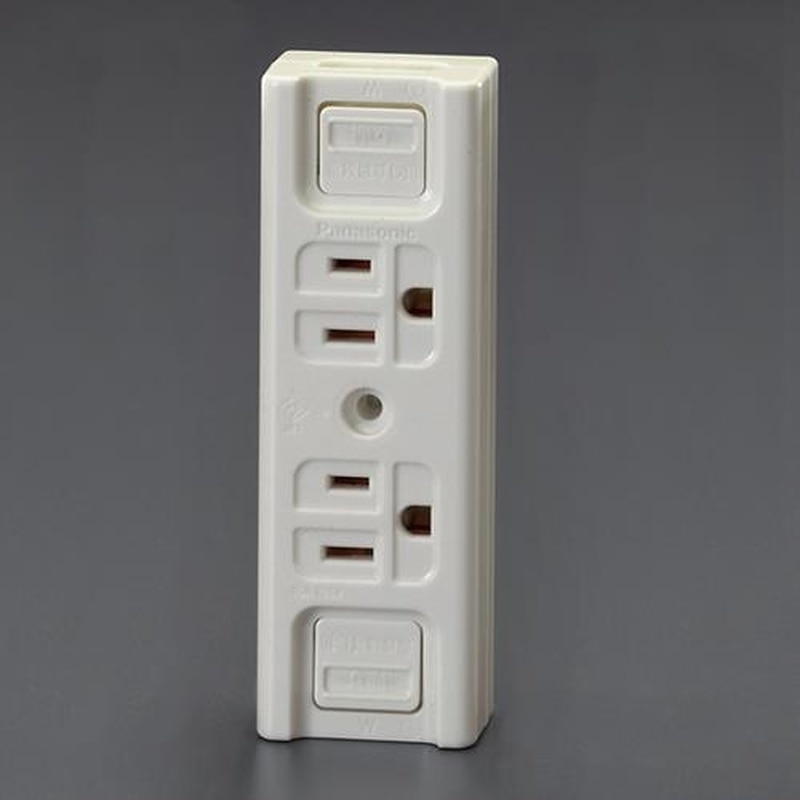 エスコ EA940CG-142A 125V/15A仮設用コンセント(2口・接地付) 1個(ご注文単位1個)【直送品】