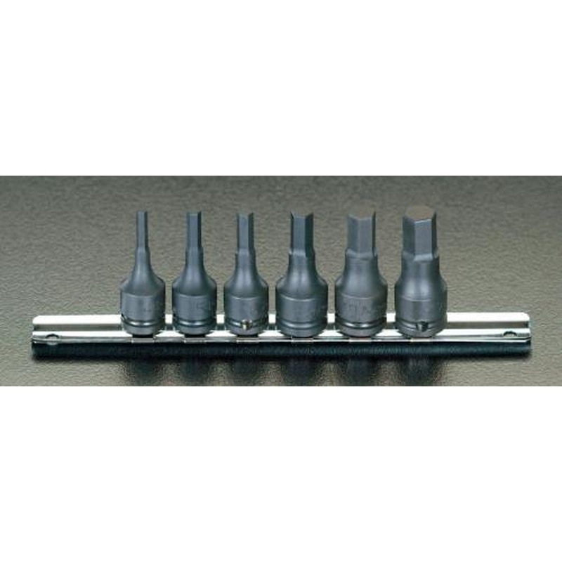 エスコ EA164CG 3/8”DR［INHEX]インパクトソケットセット 1個（ご注文単位1個）【直送品】