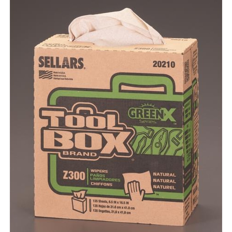 エスコ EA929AC-34 216x420mm工業用ワイパー(薄/135枚入) 1個（ご注文単位1個）【直送品】