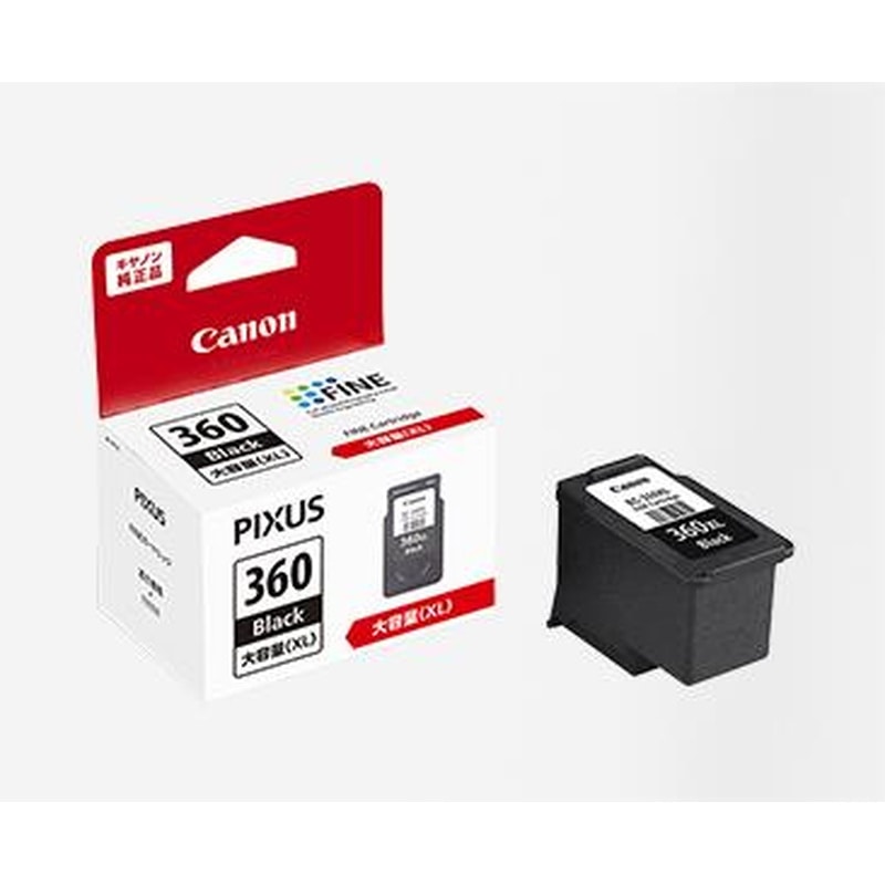 エスコ EA759X-471[キャノン]インクカートリッジ(大容量ブラック/BC-360XLBK 1個（ご注文単位1個）【直送品】