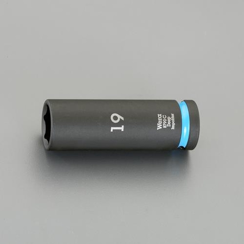 エスコ EA164DY-319 1/2”DRx19mmディープインパクトソケット 1個(ご注文単位1個)【直送品】