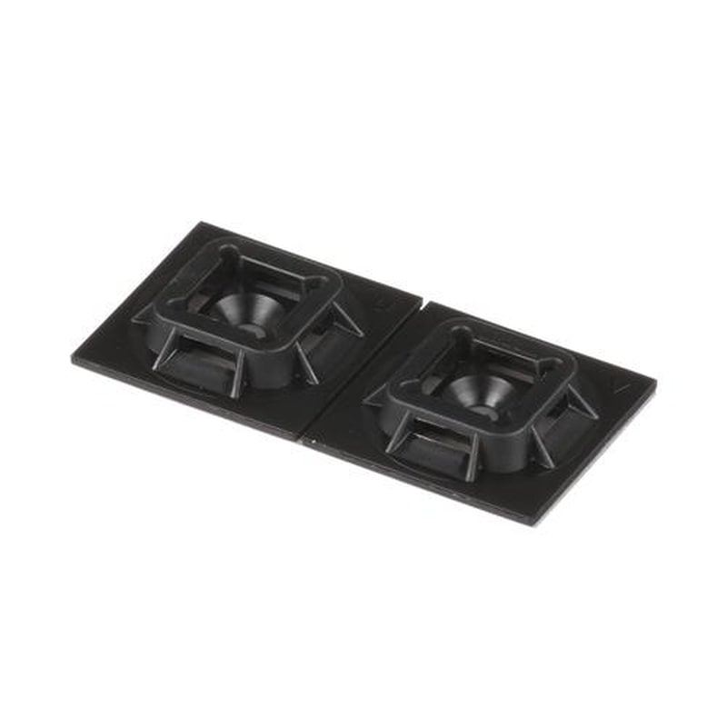 エスコ EA475GB-13A 28.4x28.4mm結束バンド用ベース(粘着付/100個) 1個(ご注文単位1個)【直送品】